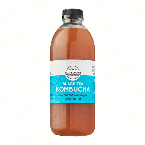 Craft & Culture - Kombucha, Kefir & Probiotics Singapore,Kombucha:Original Black Tea Kombucha - 950ml,950 mL